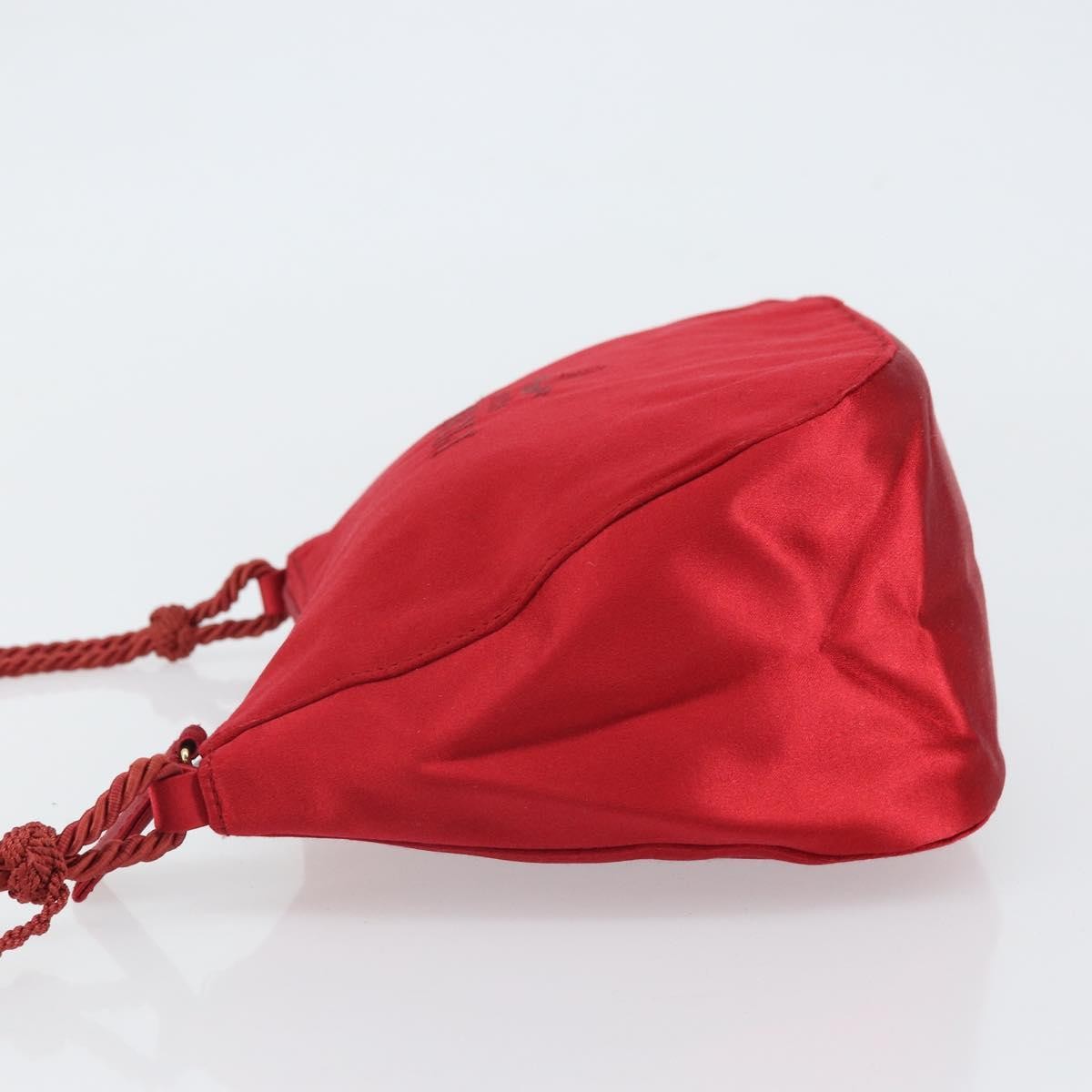 Prada Vintage Shoulder Bag Satin, RED, SILK, Shoulder bag