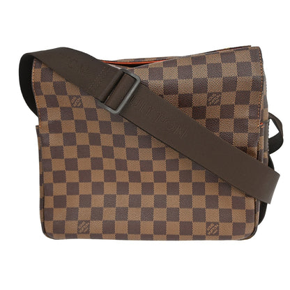 Louis Vuitton Naviglio Handbag Damier, BROWN, CANVAS, Shoulder bag