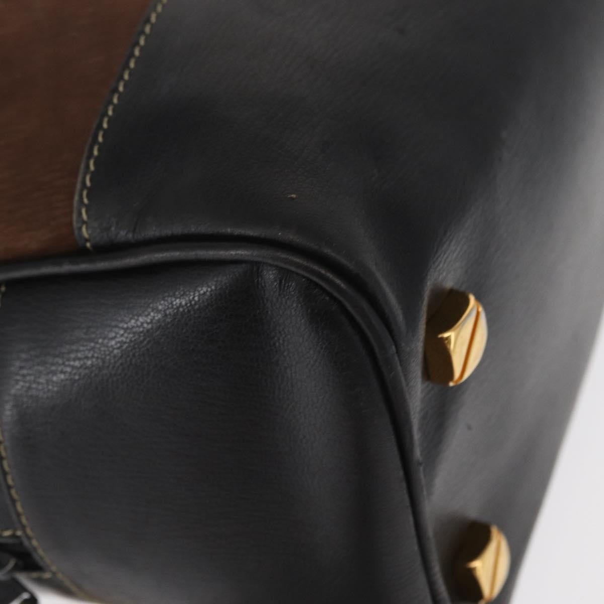 Loewe Velazquez Tote bag suede and leather, BROWN, SUEDE, Handbag