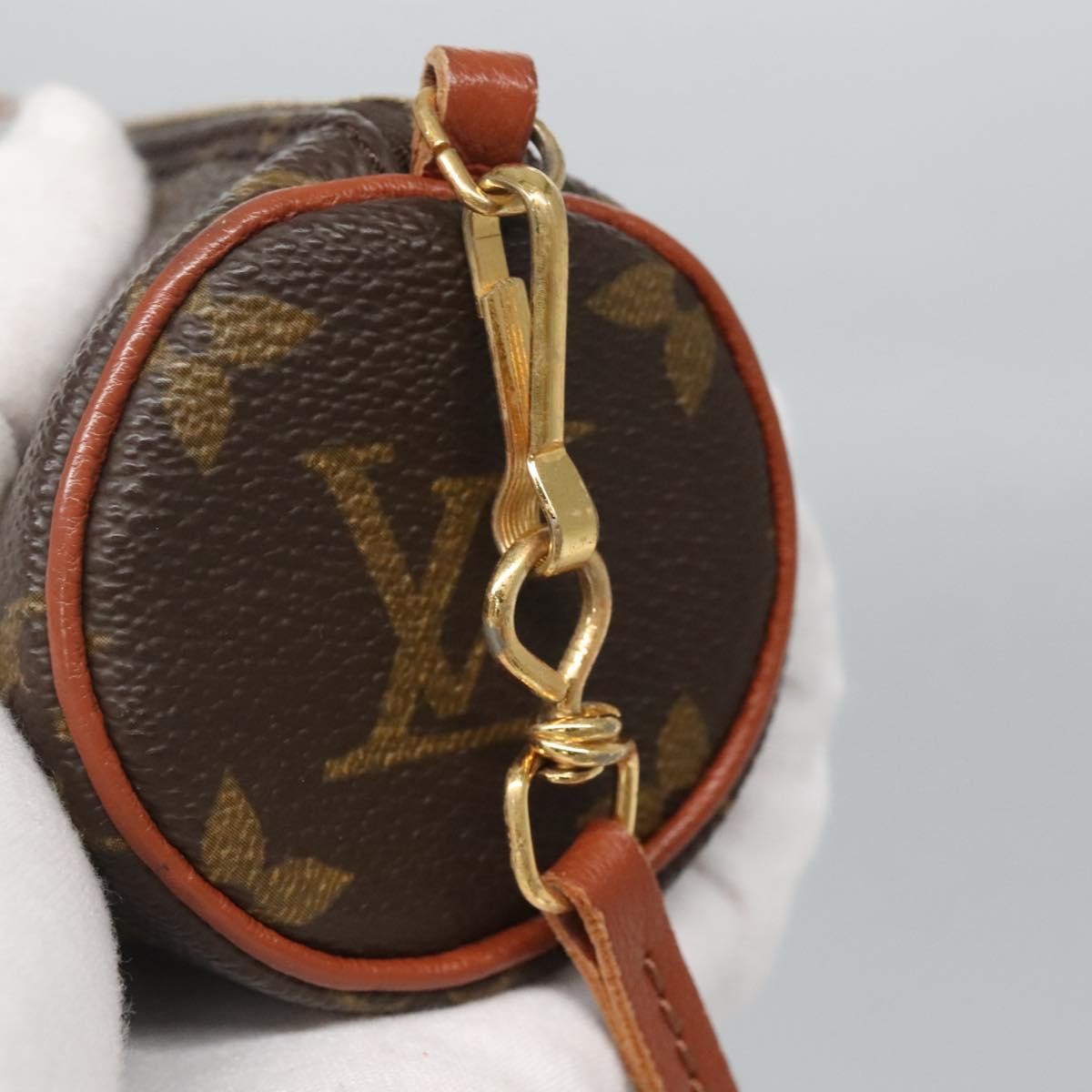 Louis Vuitton Papillon Pochette Monogram Canvas, BROWN, CANVAS, Clutche & pouche
