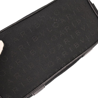 Bvlgari Logomania Handbag Canvas, Black, Canvas, Handbag