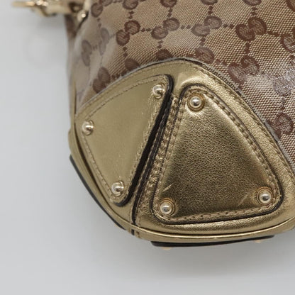 Gucci Indy Hobo GG Coated Canvas, BEIGE, CANVAS, Handbag