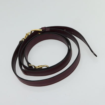 Celine Circle Logo Handbag Leather, PURPLE, LEATHER, Handbag