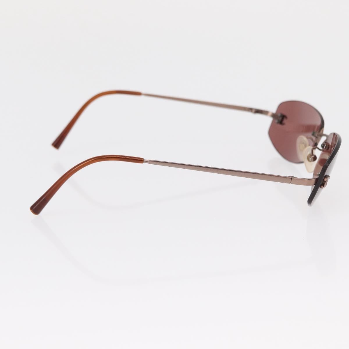 Chanel Logo CC Sunglasses Metal, BROWN, METAL, Sunglasse