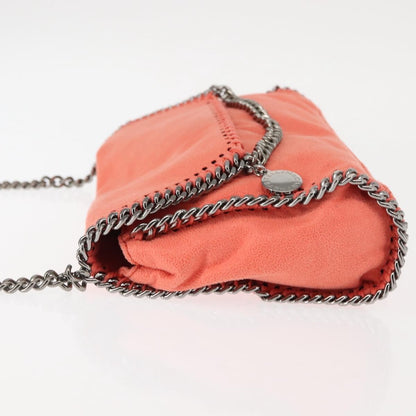 Stella McCartney Falabella Fold Over Crossbody Bag Suede, ORANGE, SUEDE, Shoulder bag