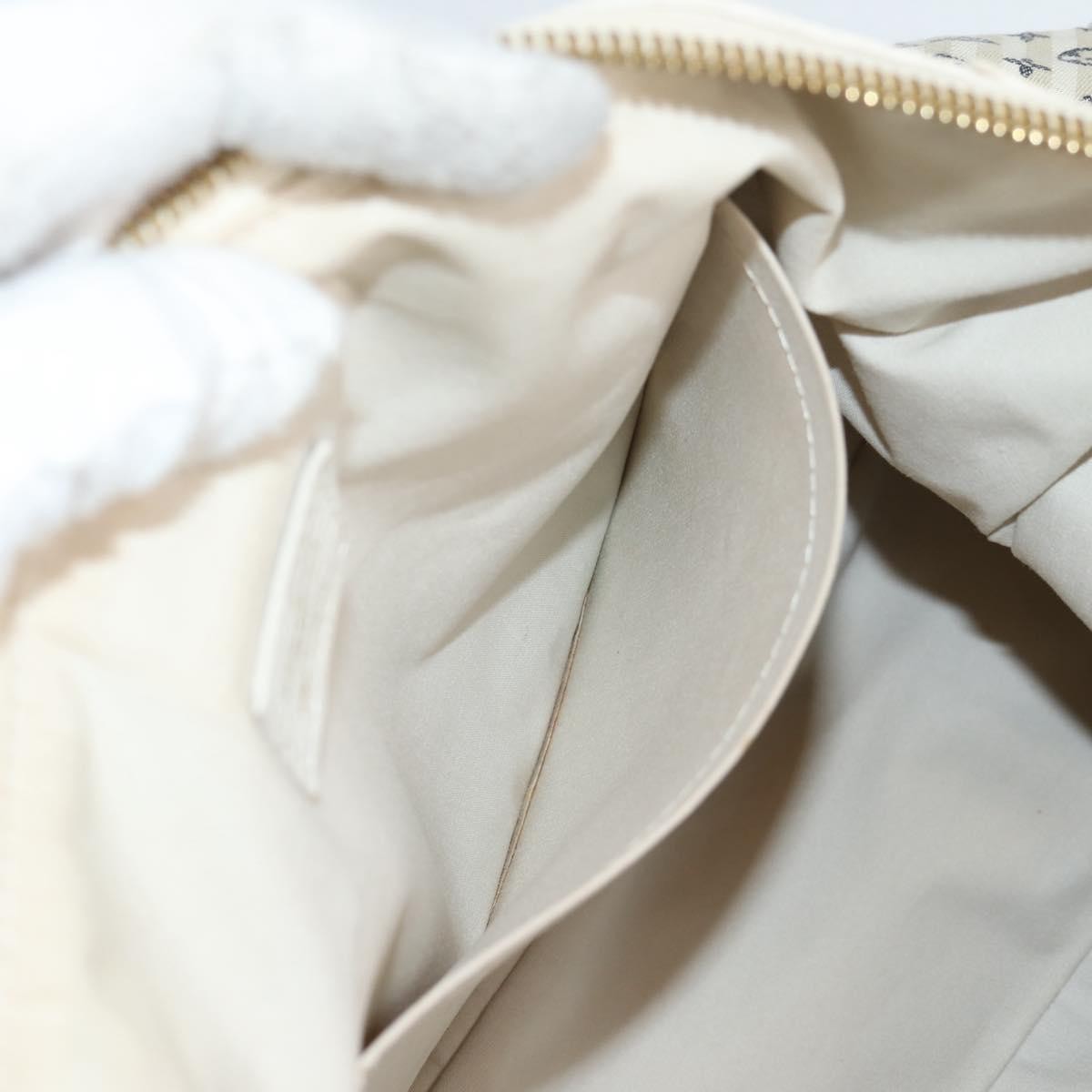 Louis Vuitton Marina Handbag Mini Lin Croisette, BEIGE, CANVAS, Handbag