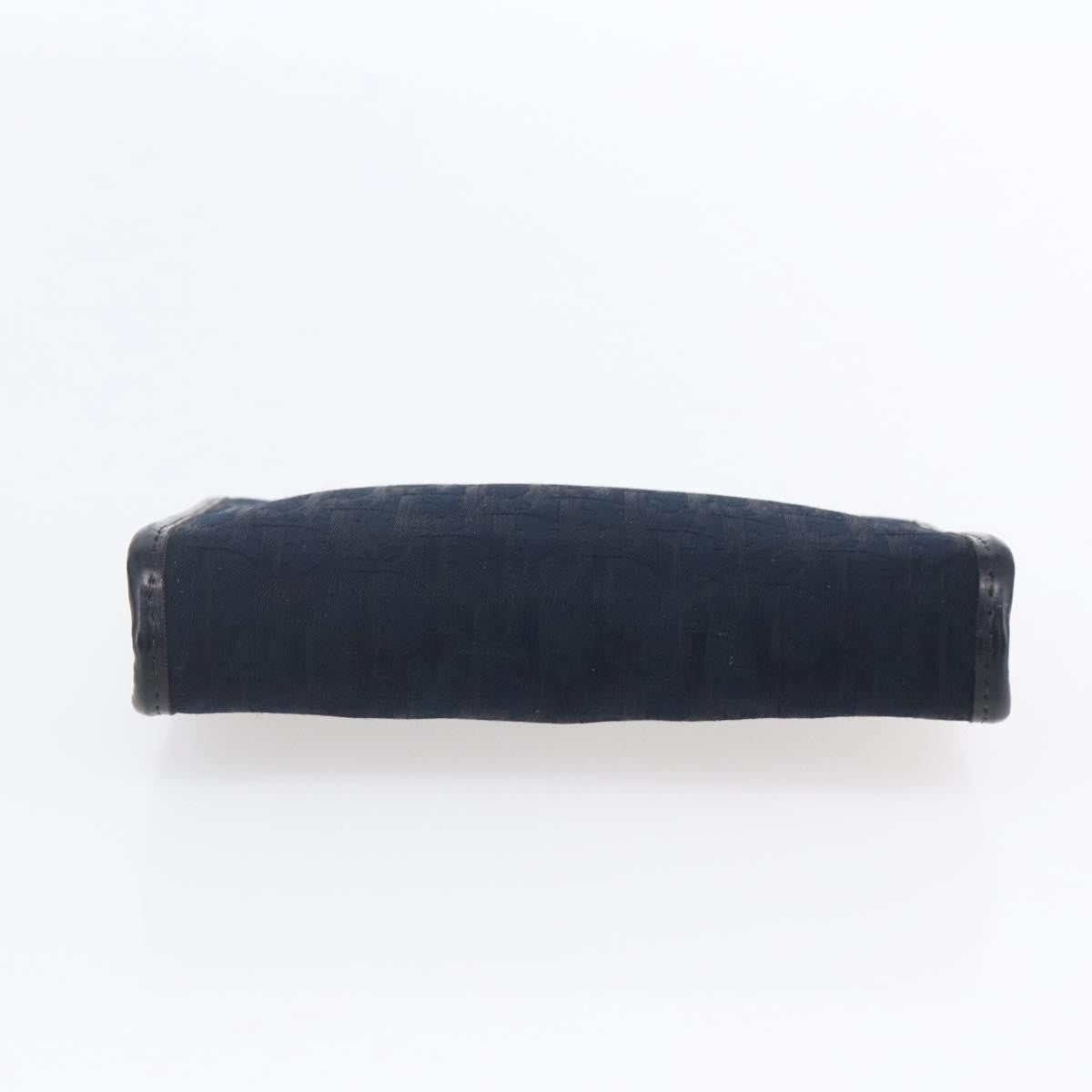 Christian Dior Vintage Trotter Pouch Canvas, NAVY, CANVAS, Clutche & pouche