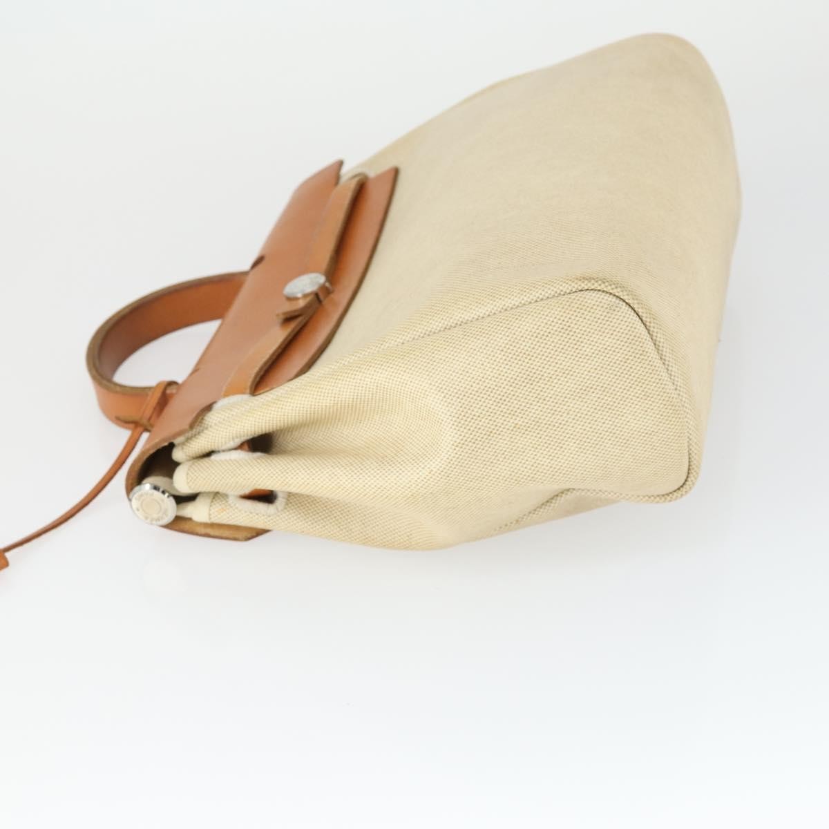 Hermes Herbag A Dos Backpack Toile, BEIGE, CANVAS, Backpack