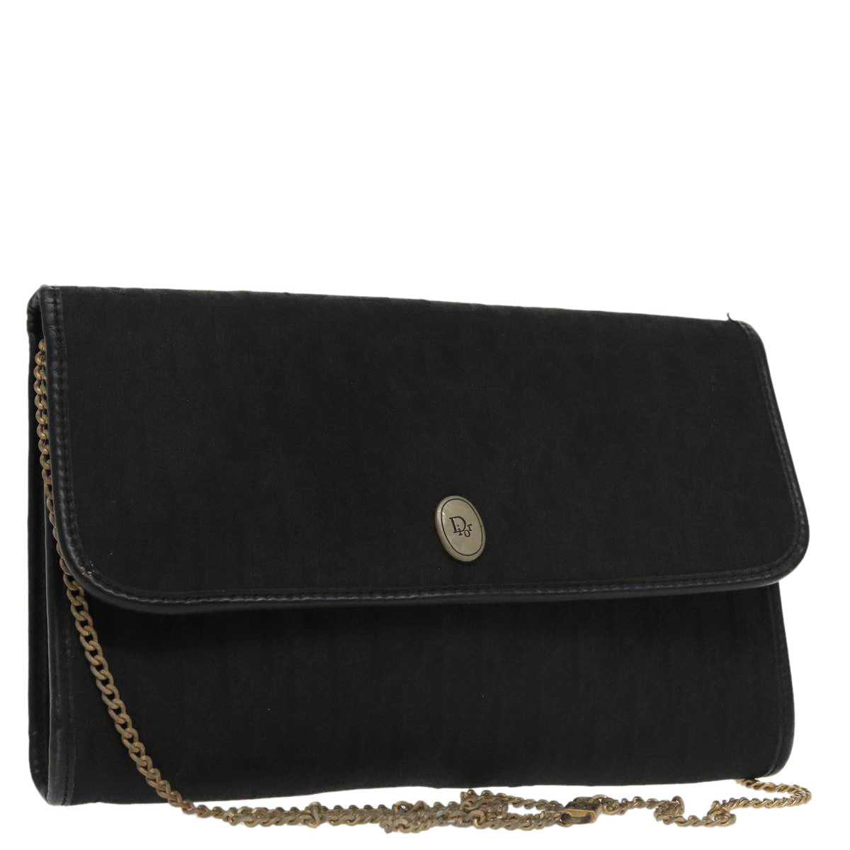 Christian Dior Trotter shoulder bag Canvas, BLACK, CANVAS, Clutche & pouche