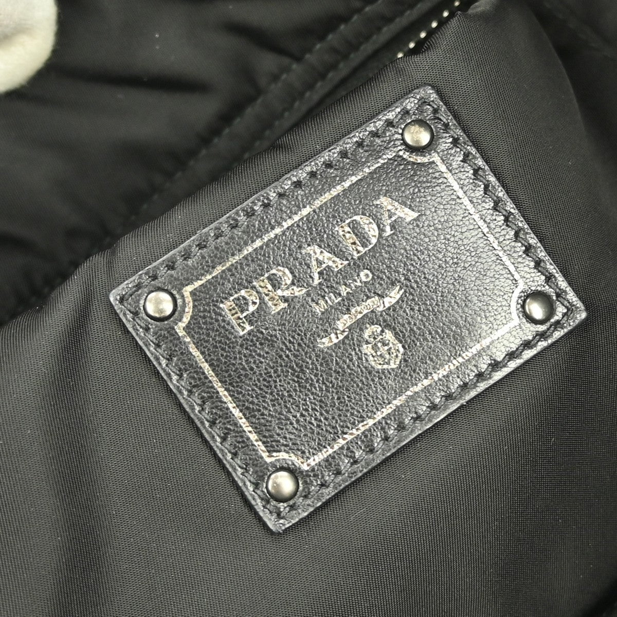 Prada Convertible Double Tote Tessuto, BLACK, NYLON, Tote bag