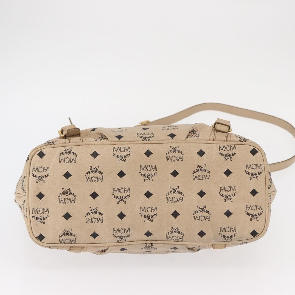 MCM Vintage Visetos Tote bag Canvas, BEIGE, PVC, Tote bag