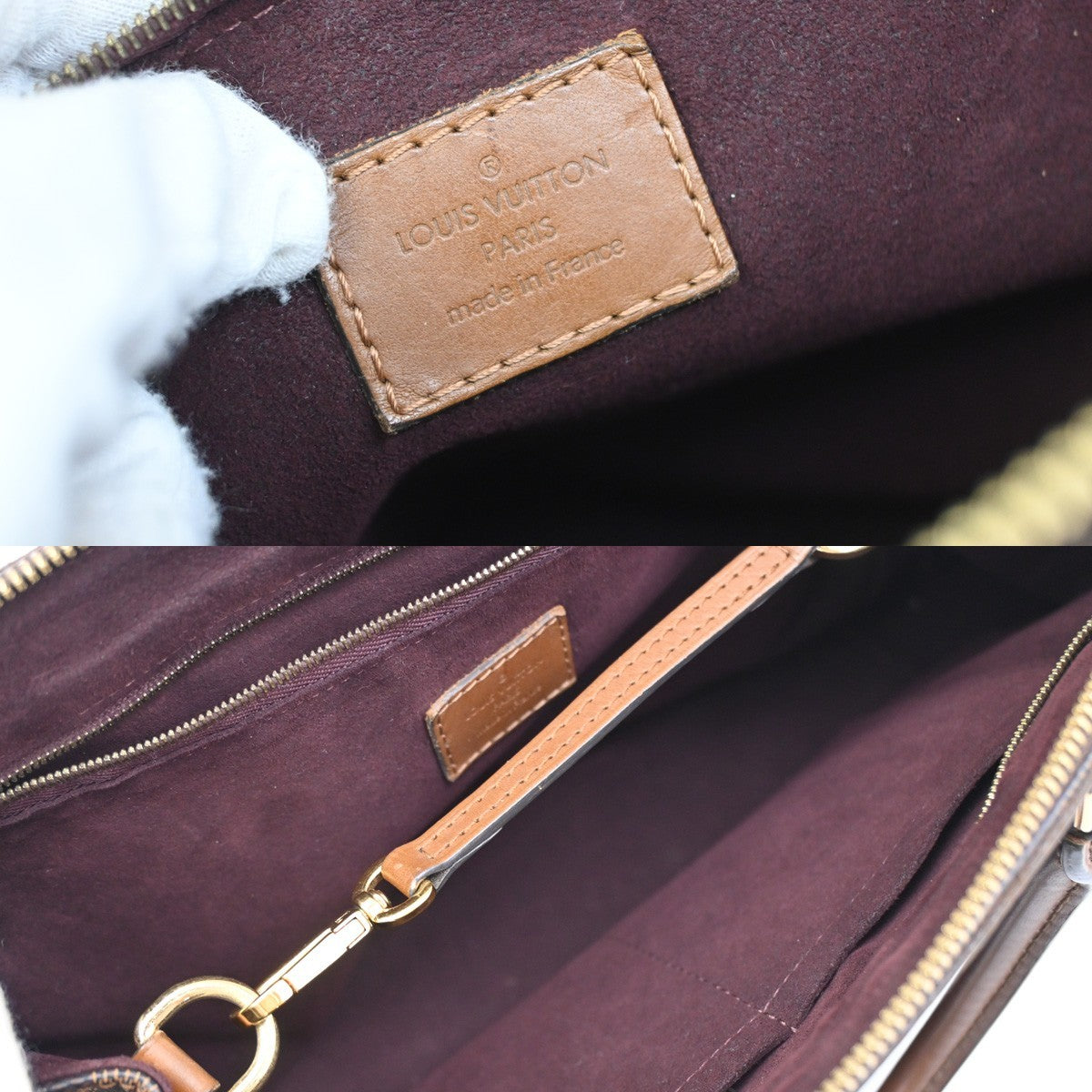 Louis Vuitton Greenwich Bag Damier, BROWN, CANVAS, Handbag