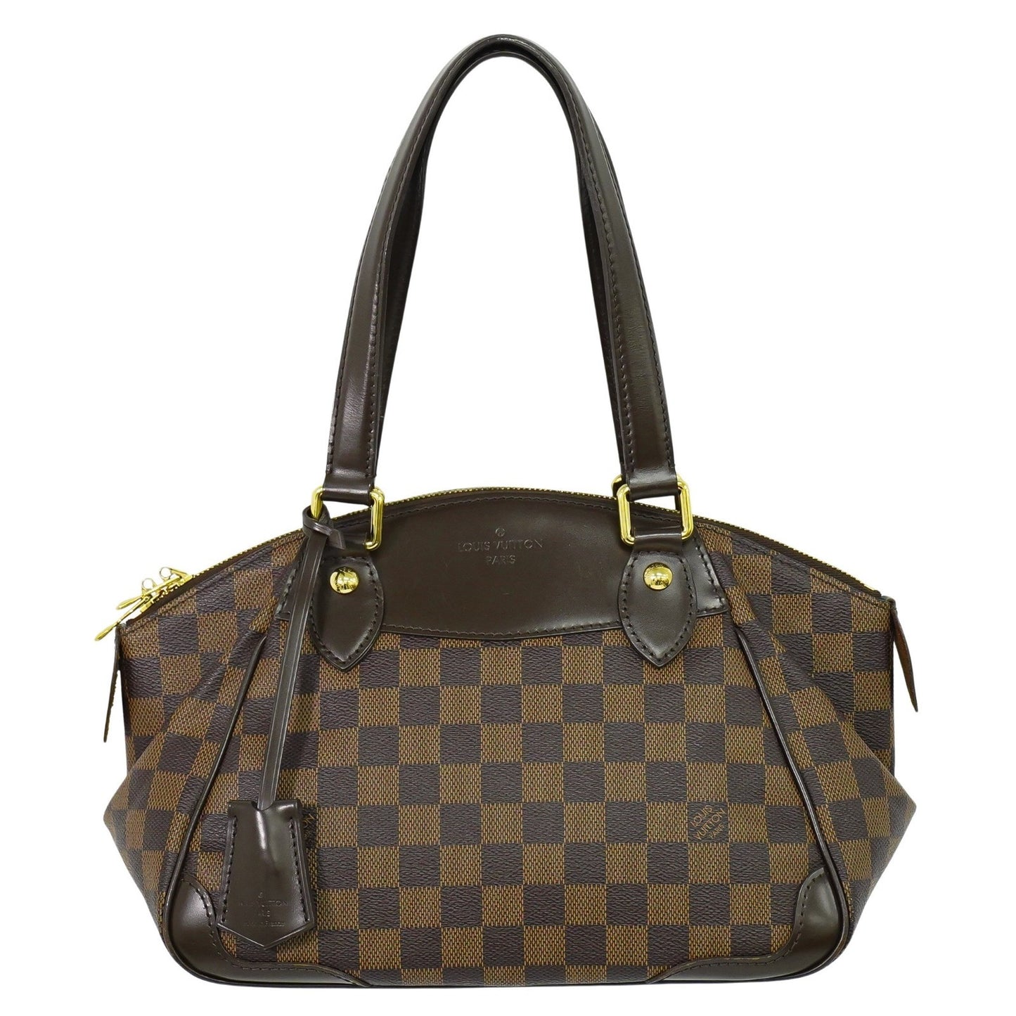 Louis Vuitton Verona Handbag Damier, BROWN, CANVAS, Handbag