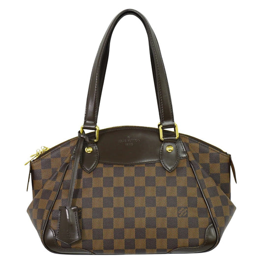 Louis Vuitton Verona Handbag Damier, BROWN, CANVAS, Handbag