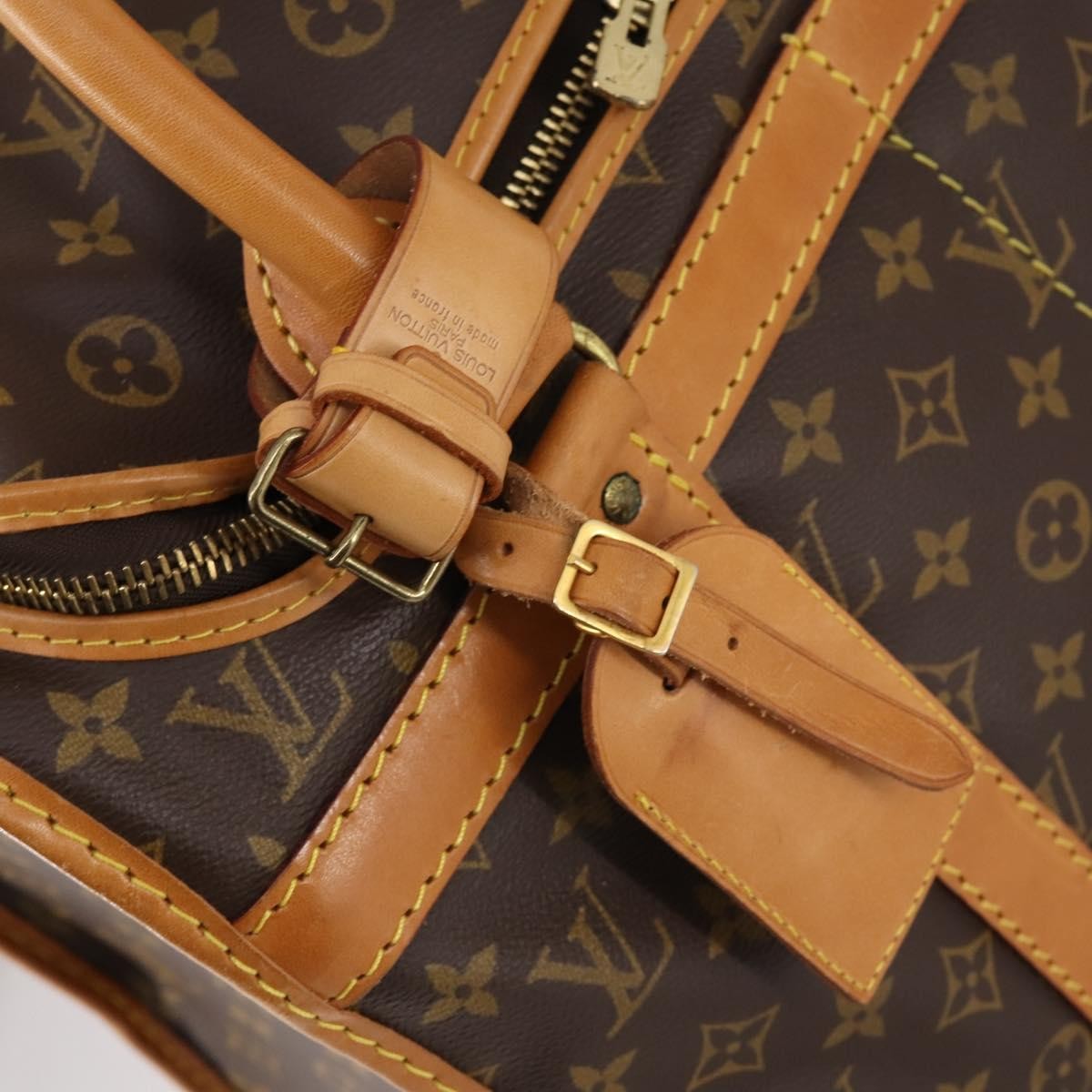 Louis Vuitton Dog Carrier Bag Monogram Canvas, BROWN, CANVAS, Travel bag