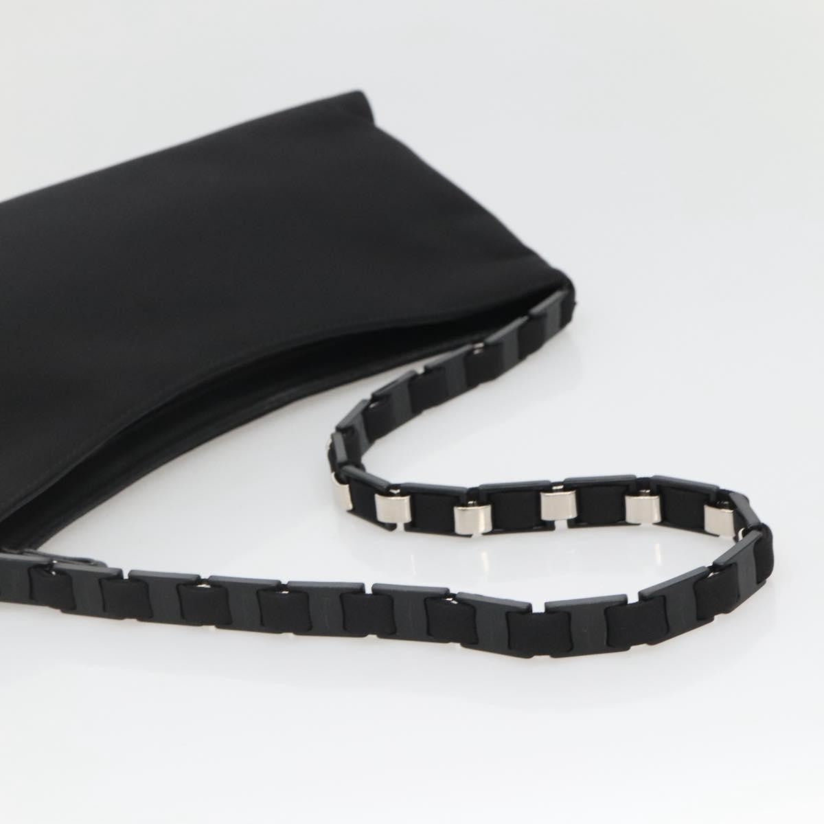 Salvatore Ferragamo Vala Shoulder Bag Nylon, BLACK, NYLON, Shoulder bag