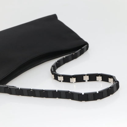 Salvatore Ferragamo Vala Shoulder Bag Nylon, BLACK, NYLON, Shoulder bag