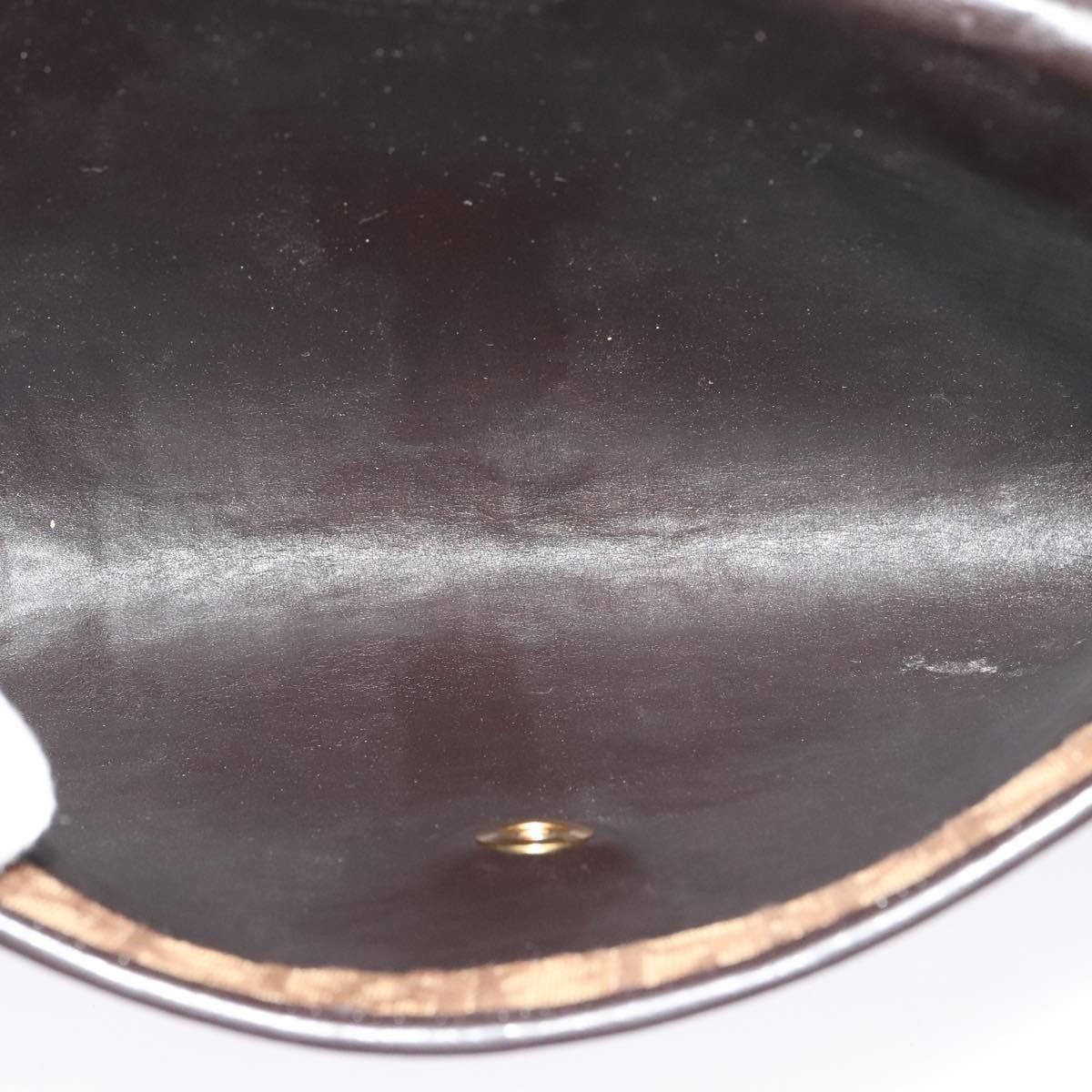 Christian Dior Vintage Trotter Flap Shoulder Bag Canvas, BROWN, CANVAS, Shoulder bag