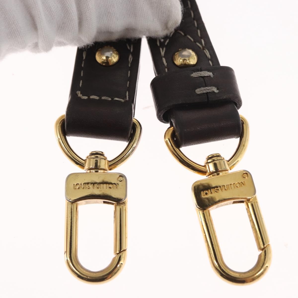 Louis Vuitton Adjustable Shoulder Strap Empreinte Leather, BROWN, LEATHER, Straps
