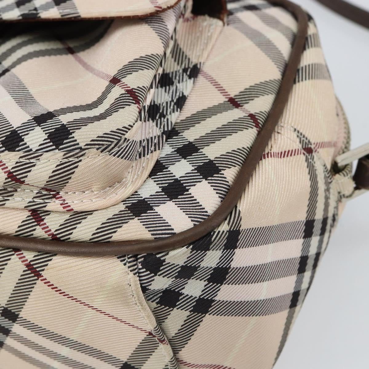 Burberry Nova Check Blue Label Nylon, BEIGE, NYLON, Shoulder bag