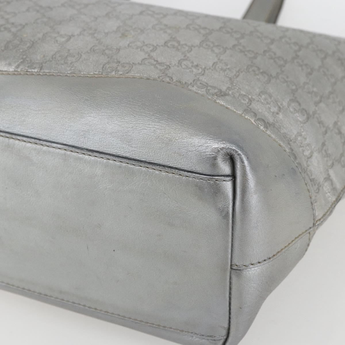 Gucci Plus Tote Guccissima Leather, SILVER, LEATHER, Tote bag