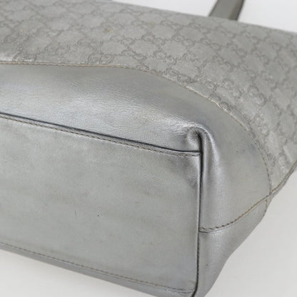 Gucci Plus Tote Guccissima Leather, SILVER, LEATHER, Tote bag