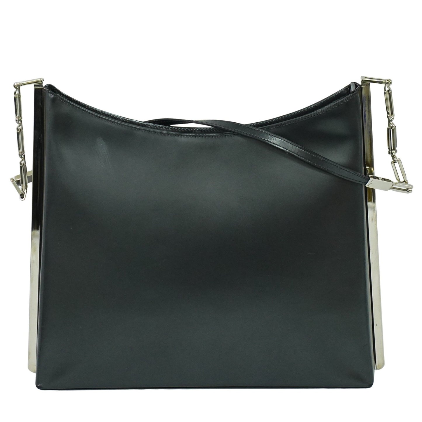 Salvatore Ferragamo Shoulder Bag Leather, BLACK, LEATHER, Shoulder bag