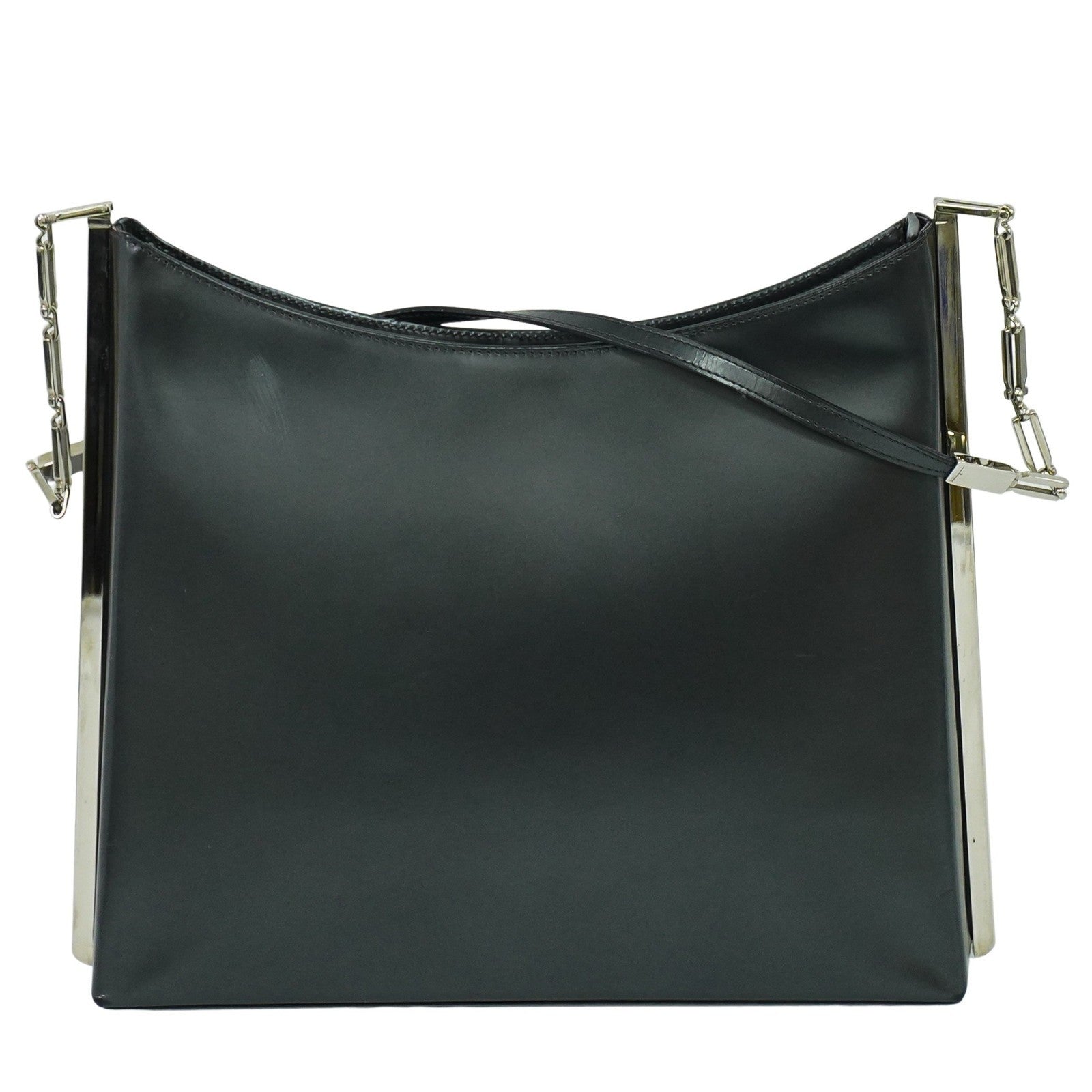 Salvatore Ferragamo Shoulder Bag Leather, BLACK, LEATHER, Shoulder bag