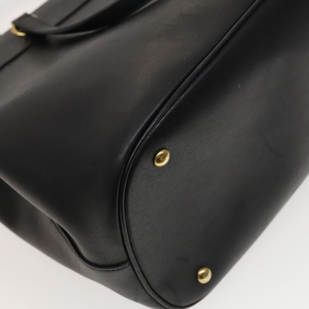 Gucci Bright Bit Convertible Tote Leather, BLACK, LEATHER, Handbag