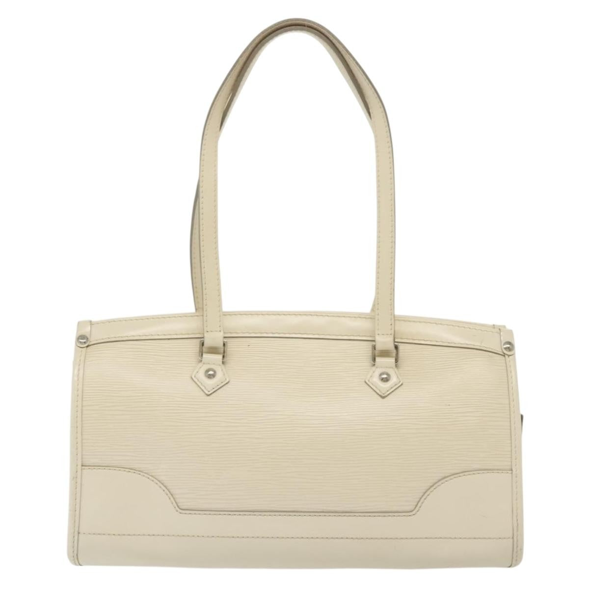 Louis Vuitton Madeleine Handbag Epi Leather, WHITE, LEATHER, Handbag