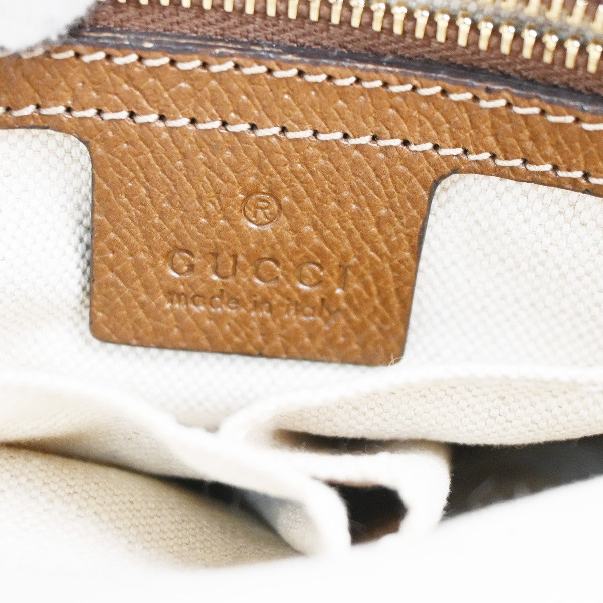 Gucci Bree Convertible Tote GG Canvas with Leather, BEIGE, CANVAS, Tote bag