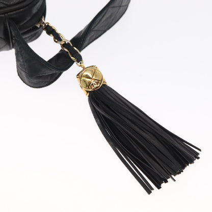 Chanel Vintage Front Pocket Camera Bag Leather, Black, Leather, Shoulder Bag
