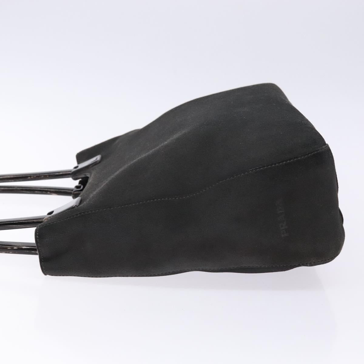 Prada Vintage Tote Suede, GRAY, SUEDE, Tote bag