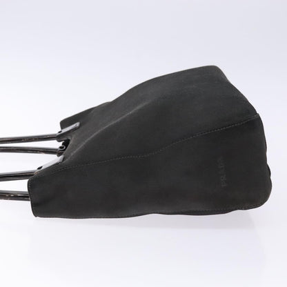 Prada Vintage Tote Suede, GRAY, SUEDE, Tote bag