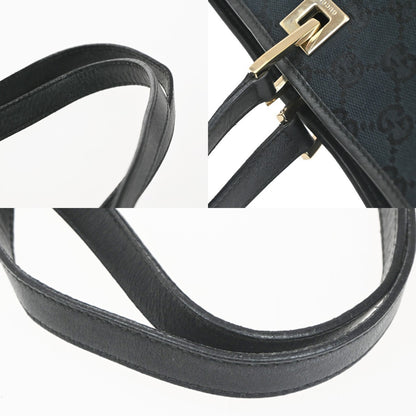 Gucci Vintage Bucket Shopping Tote GG Canvas, BLACK, CANVAS, Tote bag