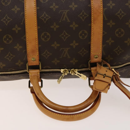 Louis Vuitton Keepall Bag Monogram Canvas, BROWN, CANVAS, Travel bag