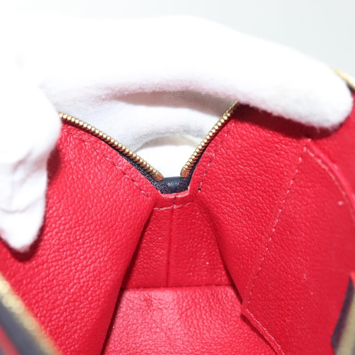 Louis Vuitton Cosmetic Pouch Monogram Empreinte Leather, NAVY, LEATHER, Toiletry Case