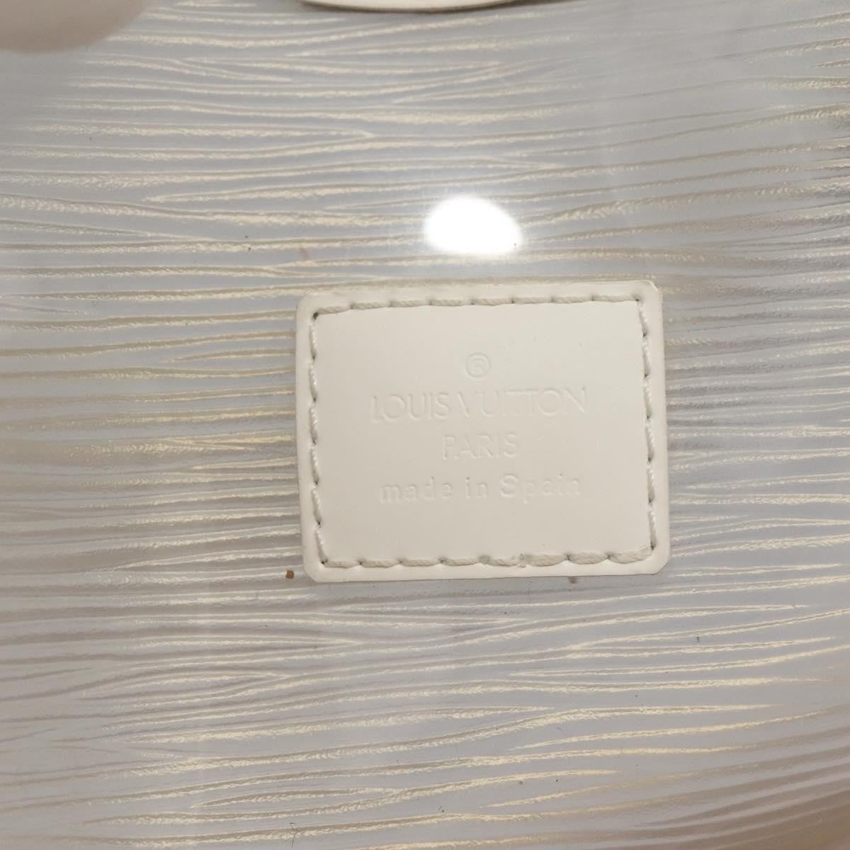 Louis Vuitton Plage Lagoon Bay Handbag Vinyl Epi Leather, WHITE, LEATHER, Handbag