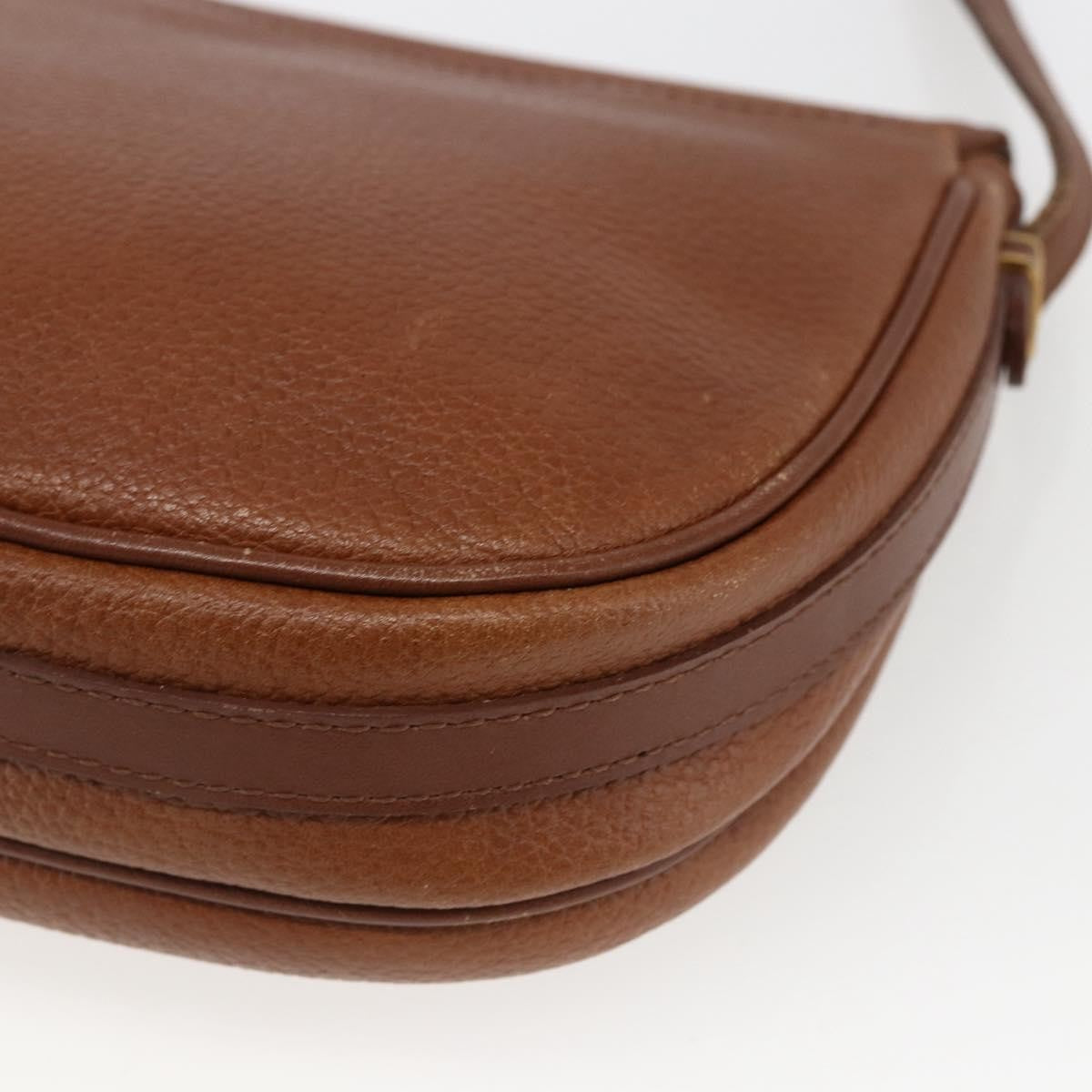 Burberry Vintage Shoulder Bag Leather, BROWN, LEATHER, Shoulder bag