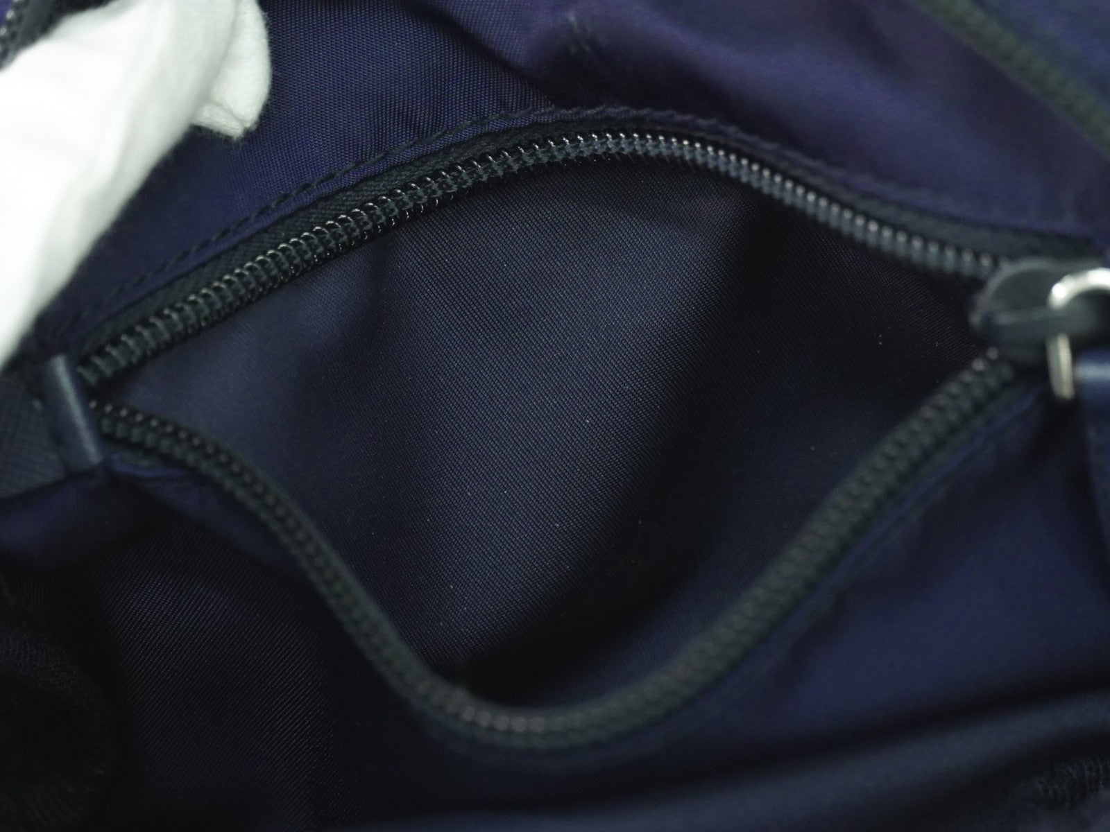 Prada Pochette Nylon, NAVY, NYLON, Clutche & pouche