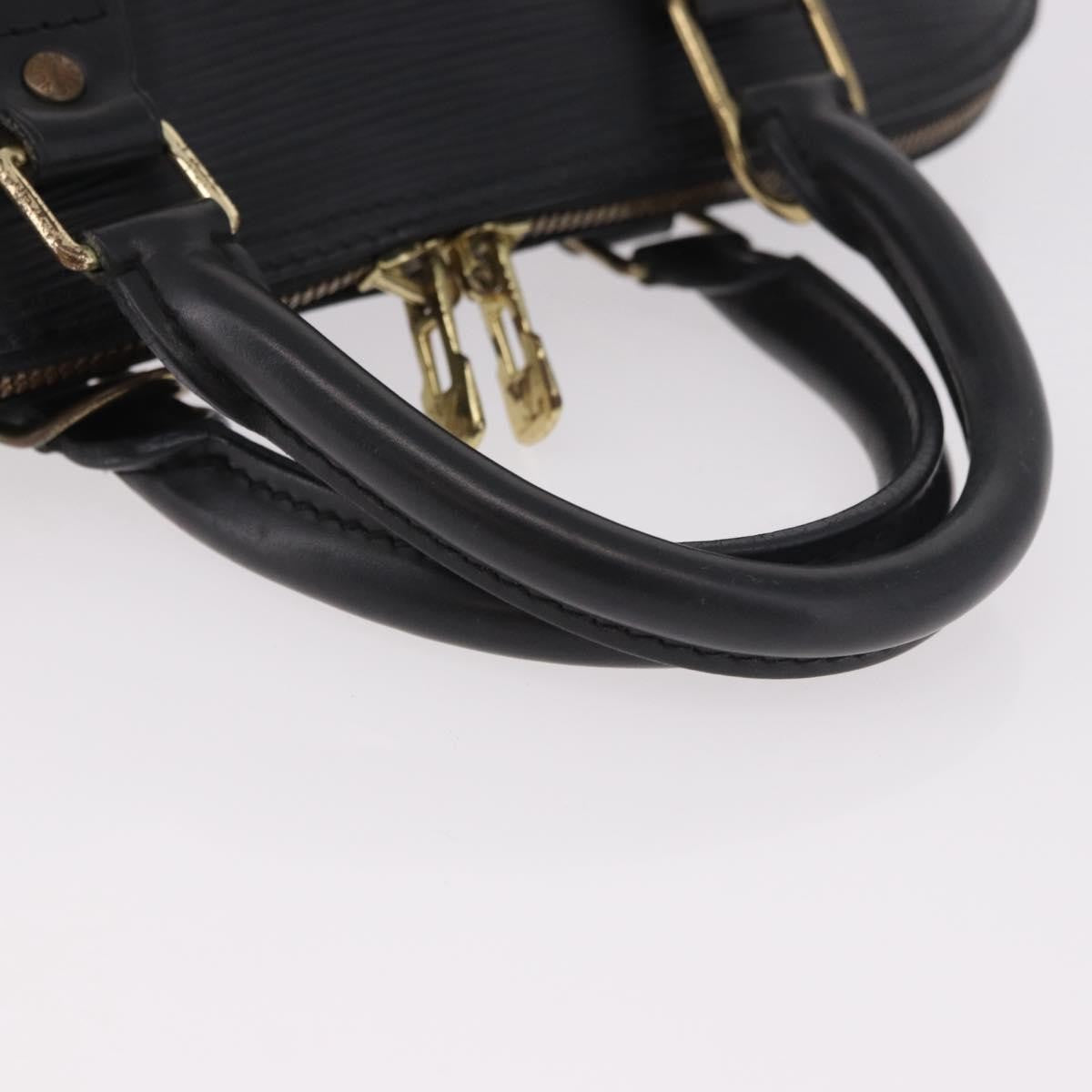 Louis Vuitton Alma Handbag Epi Leather, Black, Leather, Handbag