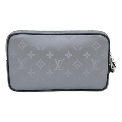 Louis Vuitton Alpha Clutch Limited Edition Monogram Satellite Canvas, Silver, Nylon, Clutch
