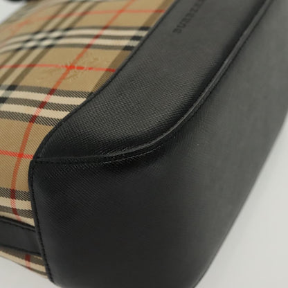 Burberry Nova Handbag Check Pattern, BEIGE, CANVAS, Handbag