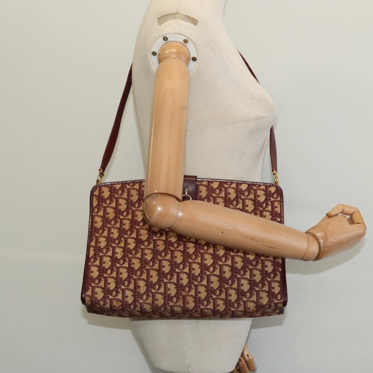Christian Dior Trotter shoulder bag Canvas, RED, CANVAS, Shoulder bag