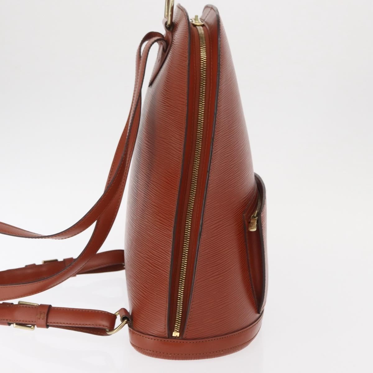 Louis Vuitton Gobelins Backpack Epi Leather, BROWN, LEATHER, Backpack