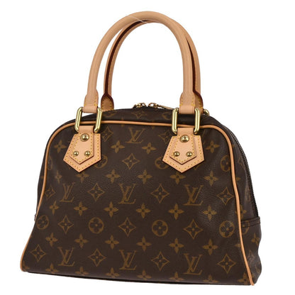 Louis Vuitton Manhattan Handbag Monogram Canvas, Brown, Canvas, Handbag