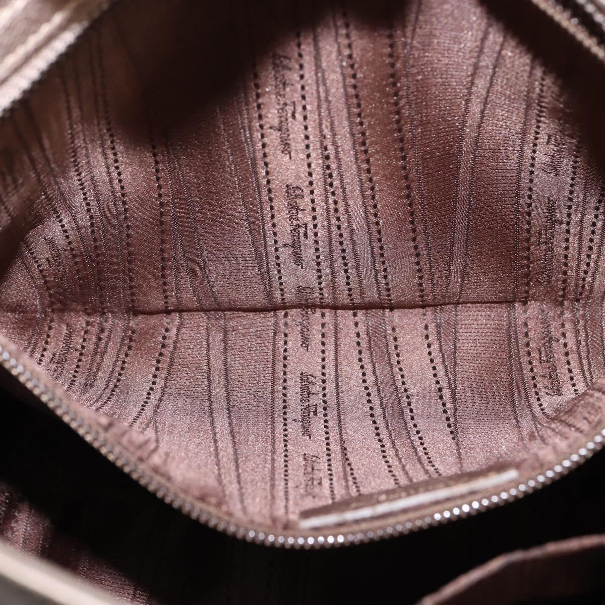 Salvatore Ferragamo Sofia Satchel Leather, BEIGE, LEATHER, Handbag