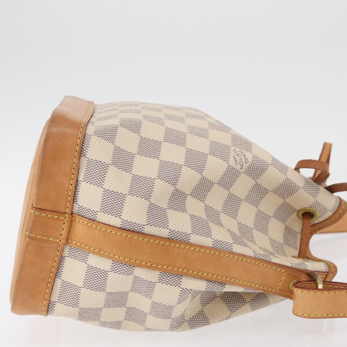Louis Vuitton Noe Handbag Damier, White, Canvas, Handbag