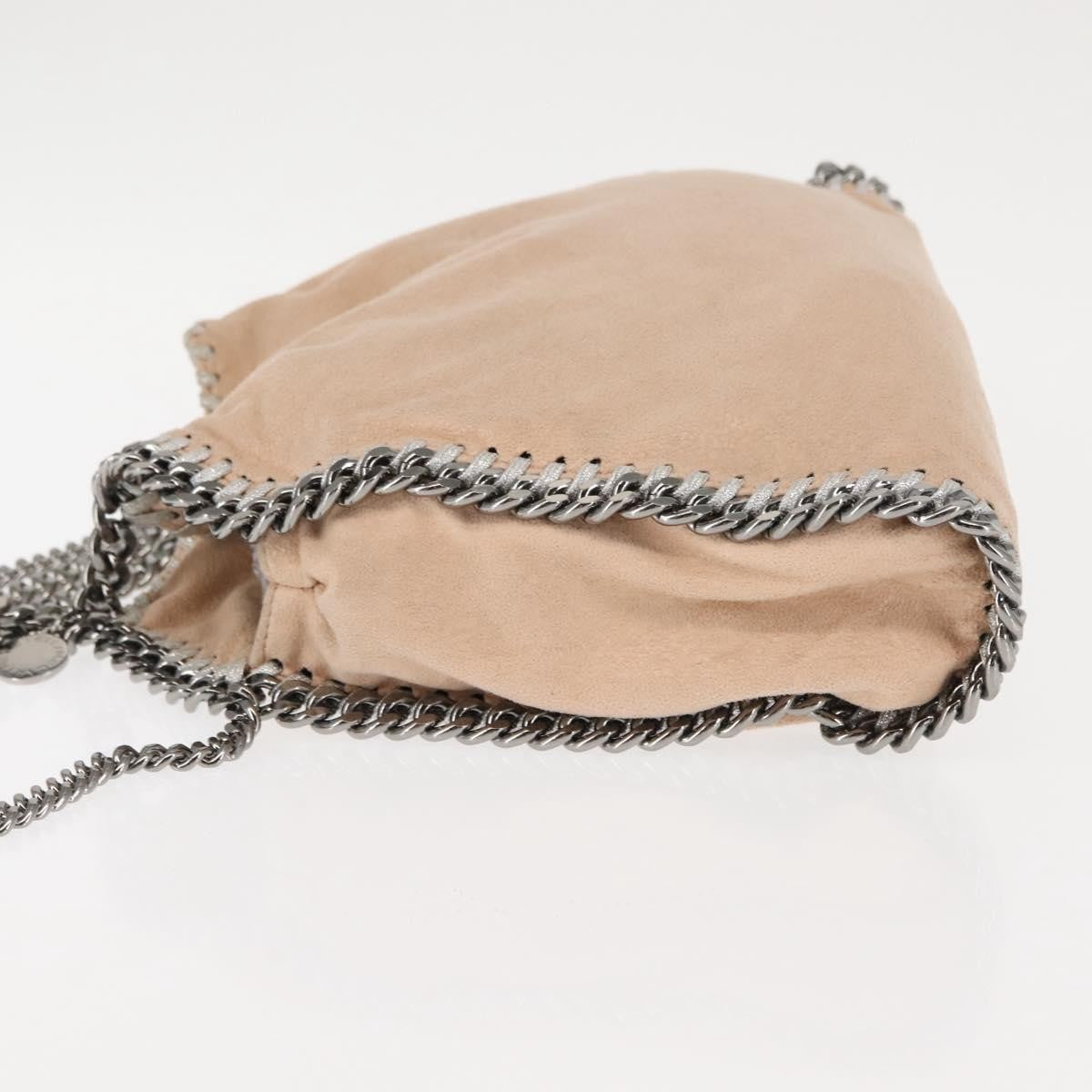 Stella McCartney Falabella Fold Over Crossbody Bag Suede, PINK, SUEDE, Crossbody bag