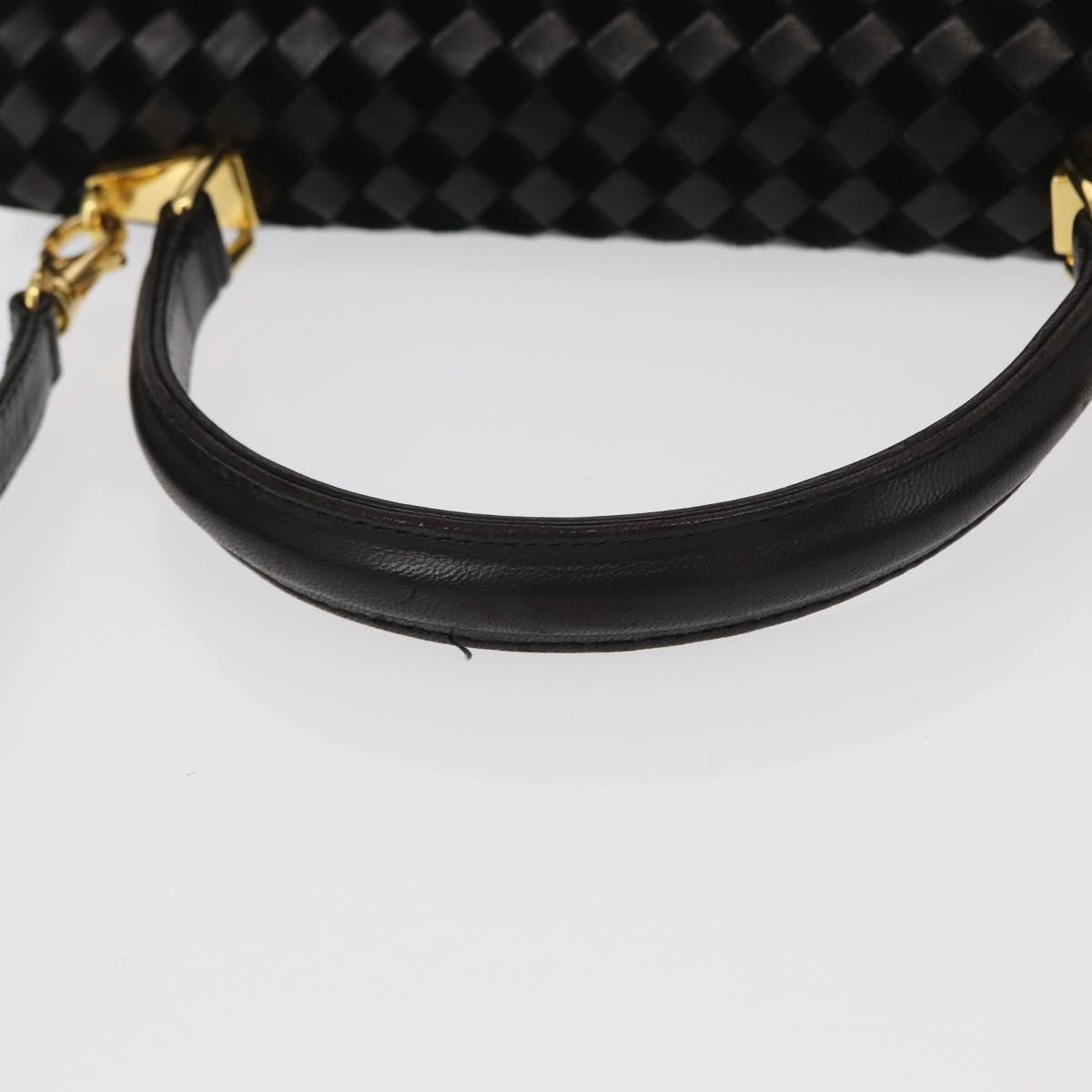 Bally Vintage Handbag Leather, BLACK, LEATHER, Handbag